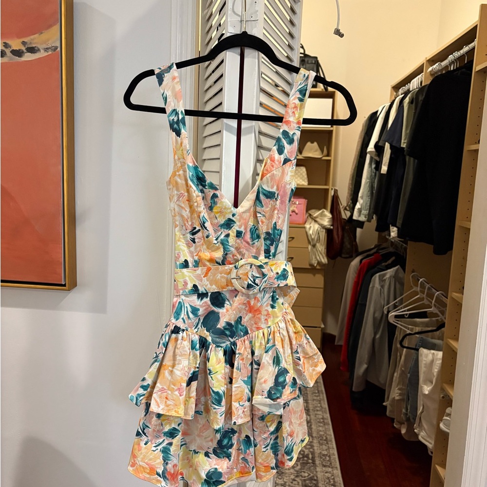 For Love And Lemons Multicolor Floral Dress